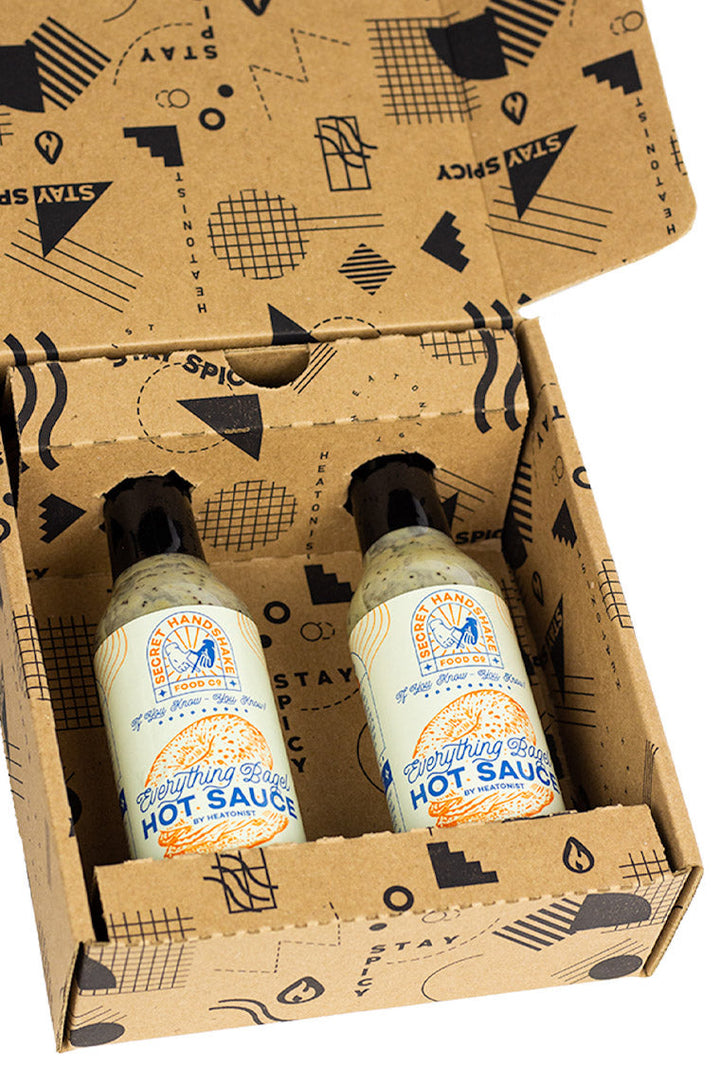 Secret Handshake Food Co Everything Bagel Hot Sauce 2-Pack M8