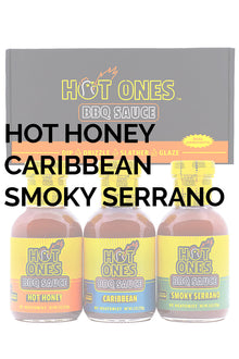 Hot Ones BBQ Trio Pack (Hot Honey / Caribbean / Smoked Serrano) K3