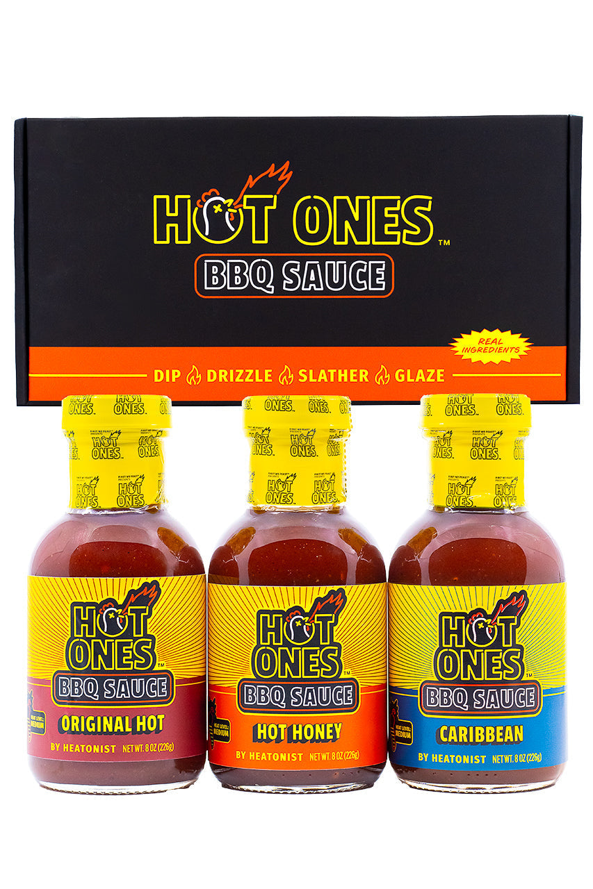 Hot Ones BBQ Trio Pack (Original / Hot Honey / Caribbean) M7