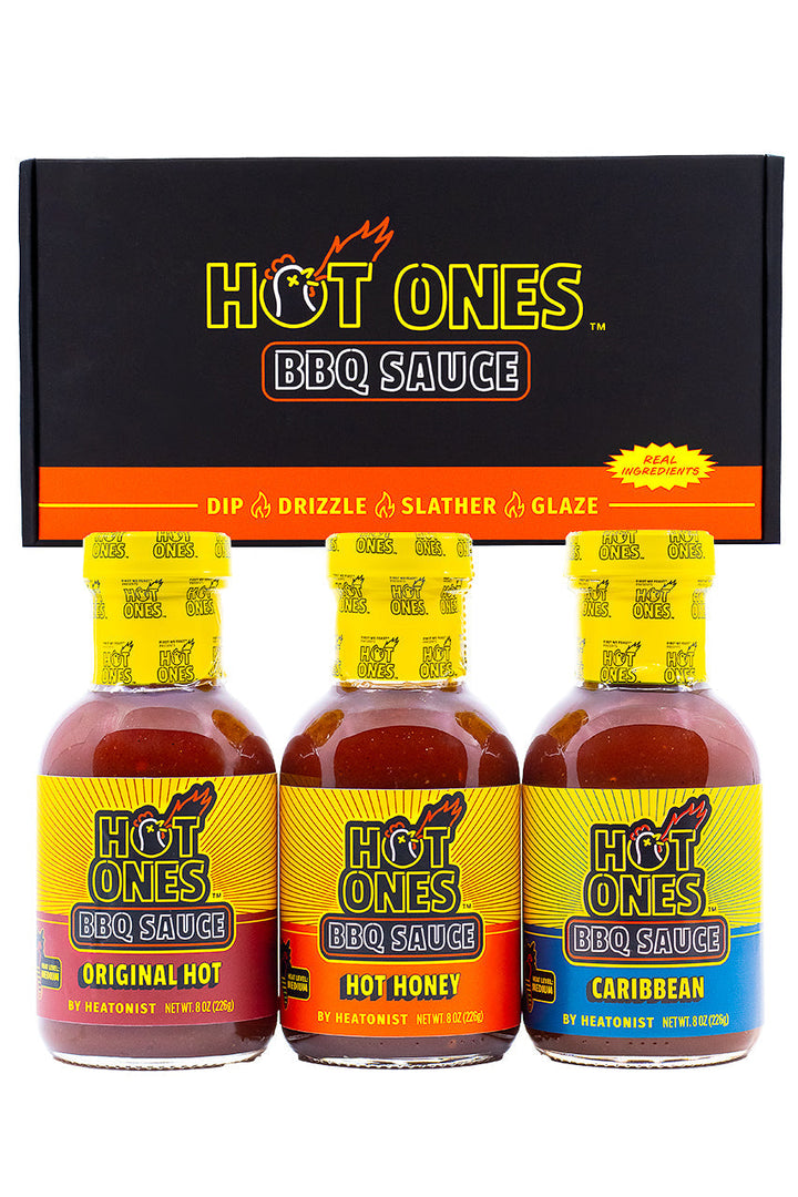 Hot Ones BBQ Trio Pack (Original / Hot Honey / Caribbean) M7