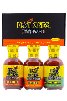 Hot Ones BBQ Trio Pack (Original / Hot Honey / Smoked Serrano) J5