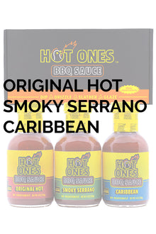 Hot Ones BBQ Trio Pack (Original / Smoked Serrano / Caribbean) B1